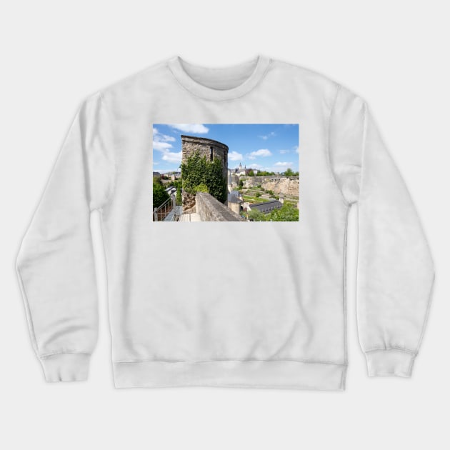 Casemates, Luxembourg, Europe Crewneck Sweatshirt by Kruegerfoto